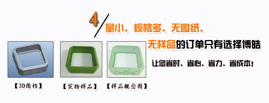 量小、規(guī)格多、無(wú)圖紙、無(wú)樣品的訂單只有選擇博皓。