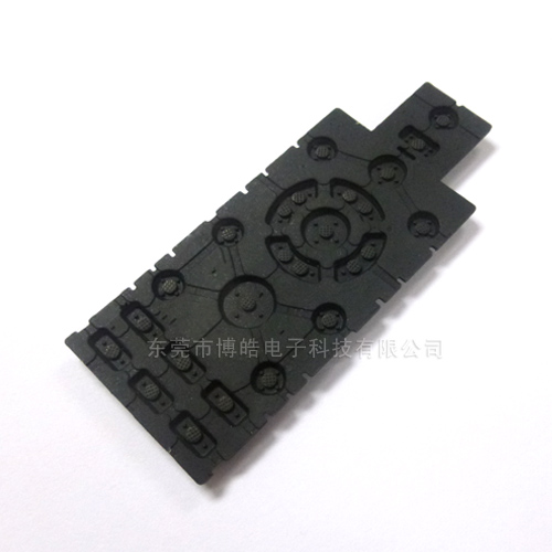 絲印工藝黑色遙控器硅膠按鍵——導(dǎo)電黑粒